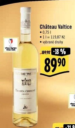 Vína Chateau Valtice