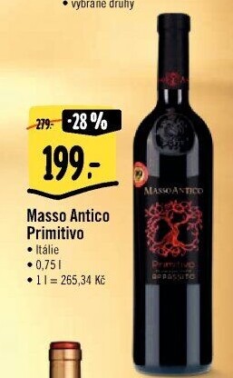 Víno Primitivo Masso Antico