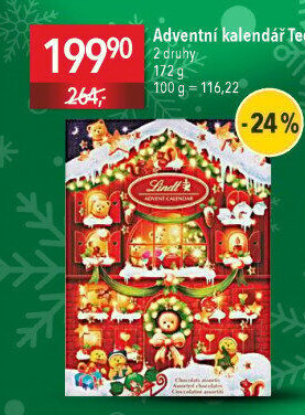 Adventní kalendář Lindt