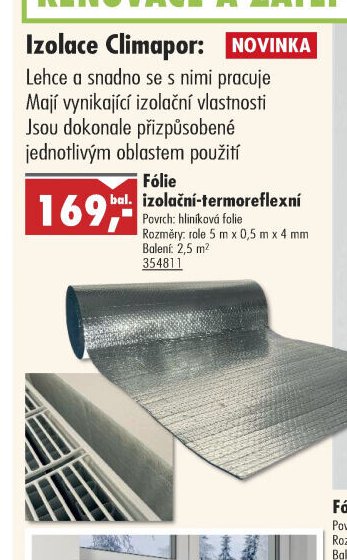 Fólie izolační-termoreflexní