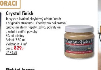 Crystal finish