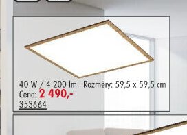 Panel stropní Almond 40 W