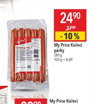 My Price Kuřecí párky 280 g