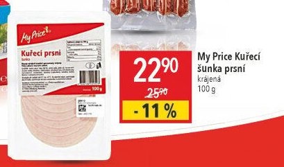 My Price Kuřecí šunka prsní 100 g