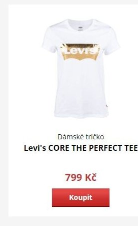 Dámské tričko Levi's CORE THE PERFECT TEE
