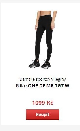 Dámské sportovní legíny Nike ONE DF MR TGT W