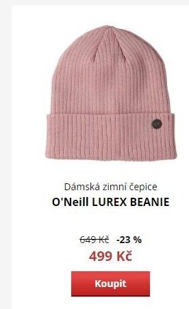 Dámská zimní čepice O'Neill LUREX BEANIE