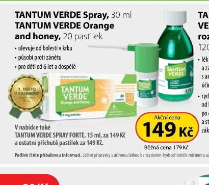 TANTUM VERDE Spray, 30 ml a TANTUM VERDE Orange and honey, 20 pastilek