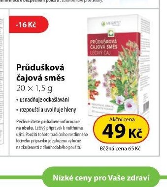 Průdušková čajová směs 20 × 1,5 g