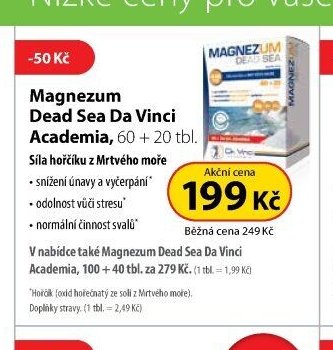 Magnezum Dead Sea Da Vinci Academia