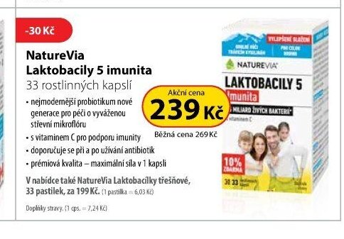 NatureVia Laktobacily 5 imunita