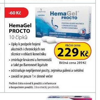HemaGel PROCTO 10 čípků