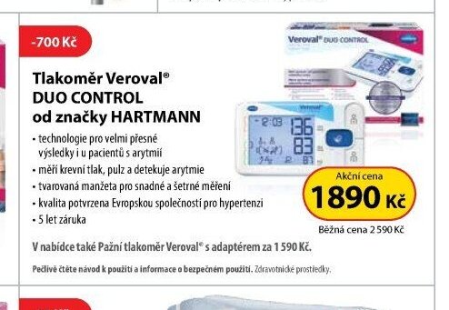 Tlakoměr Veroval DUO CONTROL