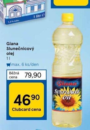 Giana Slunečnicový olej 1 l