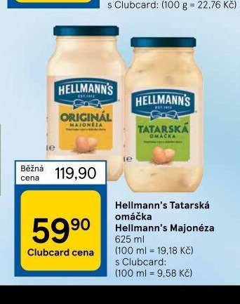 Hellmann's Tatarská omáčka / Majonéza 625 ml