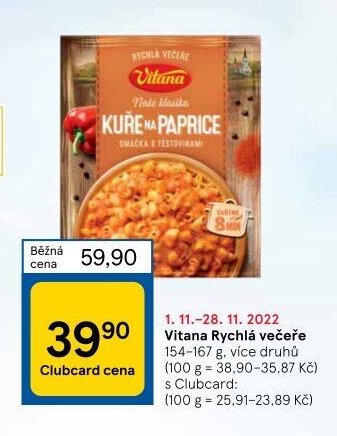Vitana Rychlá večeře