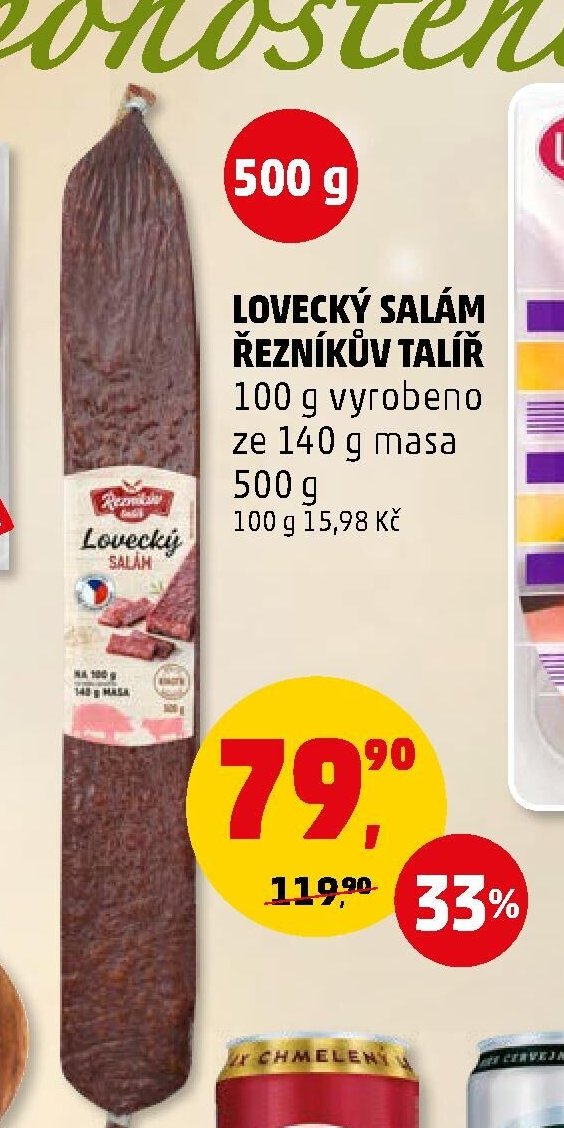 Lovecký salám Řezníkův talíř