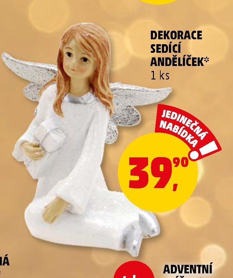 DEKORACE SEDÍCÍ ANDĚLÍČEK