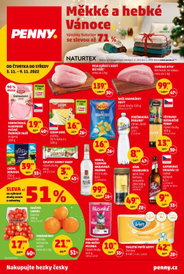 akční leták Penny Market 3.11.2022-9.11.2022