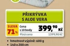 PŘIKRÝVKA S ALOE VERA