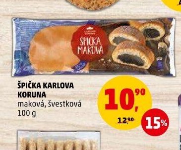 ŠPIČKA KARLOVA KORUNA maková, švestková