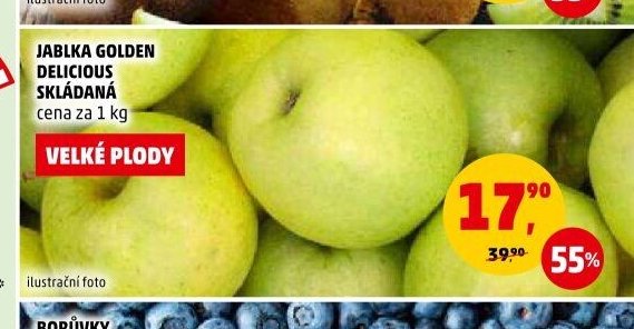 JABLKA GOLDEN DELICIOUS SKLÁDANÁ