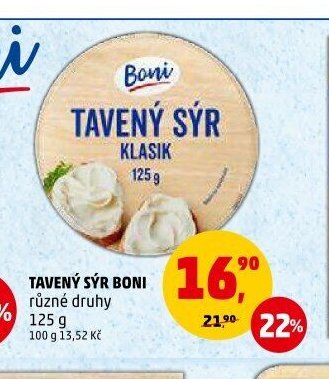 Tavený sýr Boni
