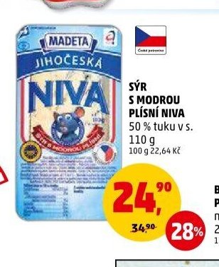 Sýr s modrou plísní Niva