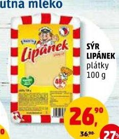 Sýr Lipánek plátky