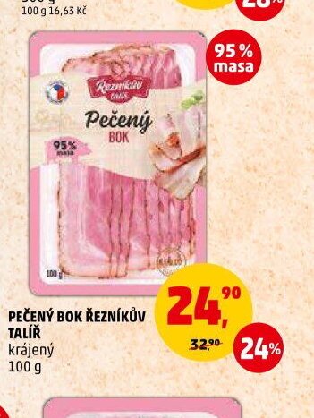 Pečený bok Řezníkův talíř