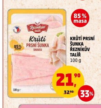 Krůtí prsní šunka Řezníkův talíř