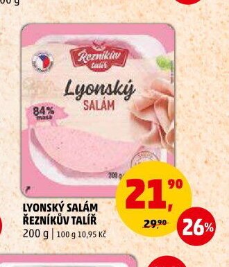Lyonský salám Řezníkův talíř