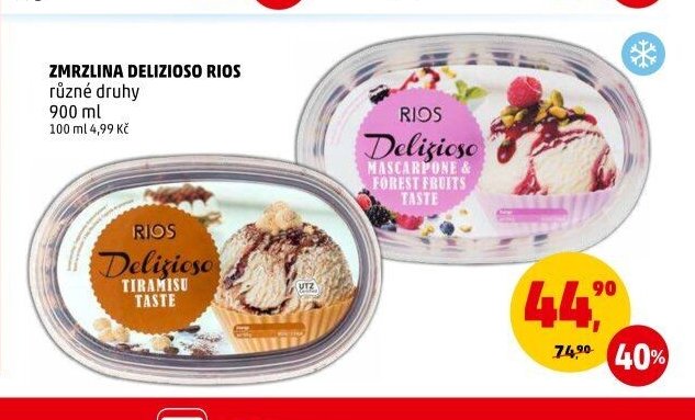 ZMRZLINA DELIZIOSO RIOS různé druhy