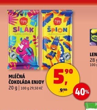 Mléčná čokoláda Enjoy