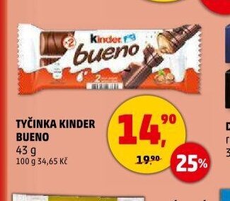 Tyčinka Kinder Bueno