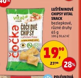 Luštěninové chipsy Vital Snack