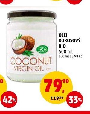 Olej kokosový Bio