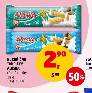 KUKUŘIČNÉ TRUBIČKY ALASKA