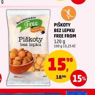 PIŠKOTY BEZ LEPKU FREE FROM
