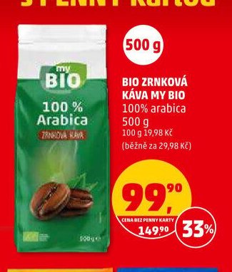 BIO ZRNKOVÁ KÁVA MY BIO