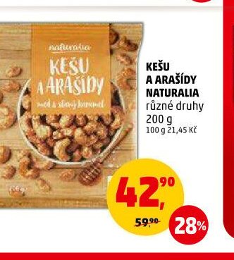 KEŠU A ARAŠÍDY NATURALIA