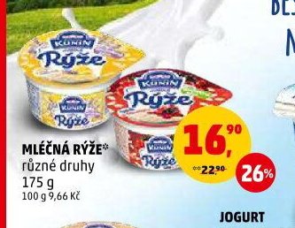 Mléčná rýže Kunín