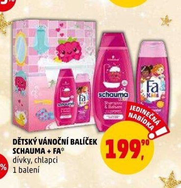 Dětský vánoční balíček Schauma + Fa