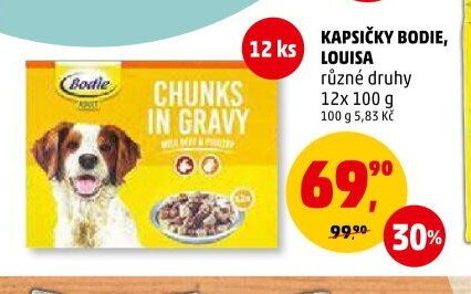 KAPSIČKY BODIE, LOUISA různé druhy 12x 100 g
