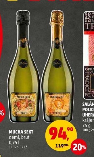 Mucha Sekt demi, brut