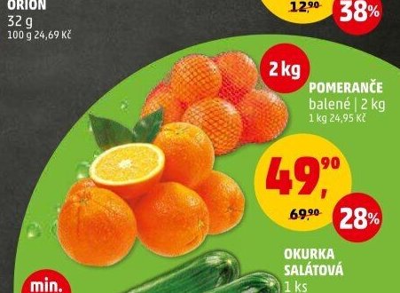 Pomeranče balené