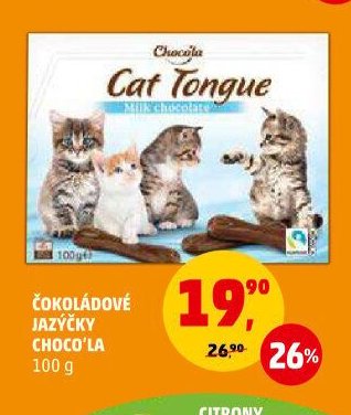 ČOKOLÁDOVÉ JAZÝČKY CHOCO'LA