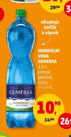 MINERÁLNÍ VODA GEMERKA