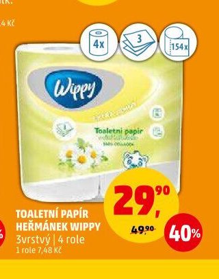 TOALETNÍ PAPÍR HEŘMÁNEK WIPPY