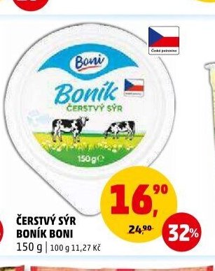 ČERSTVÝ SÝR BONÍK BONI